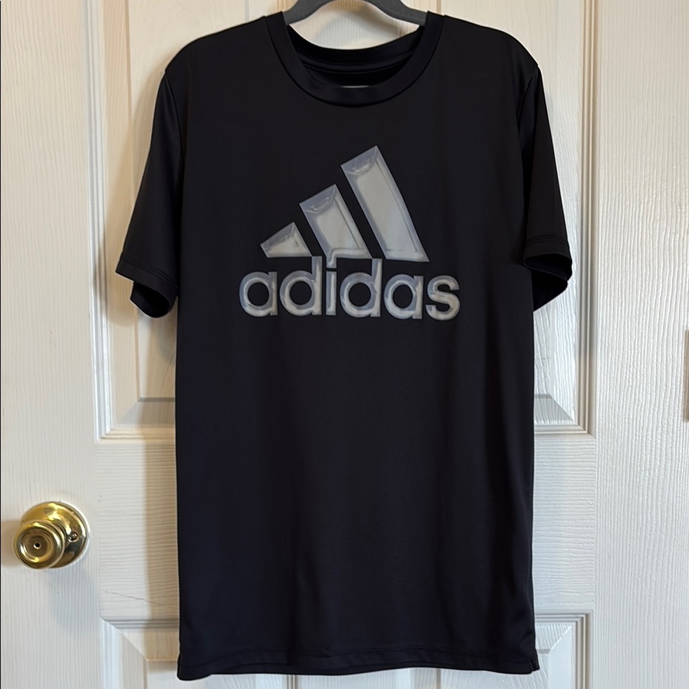 Adidas Black Short Sleeve Tee with Iconic Logo